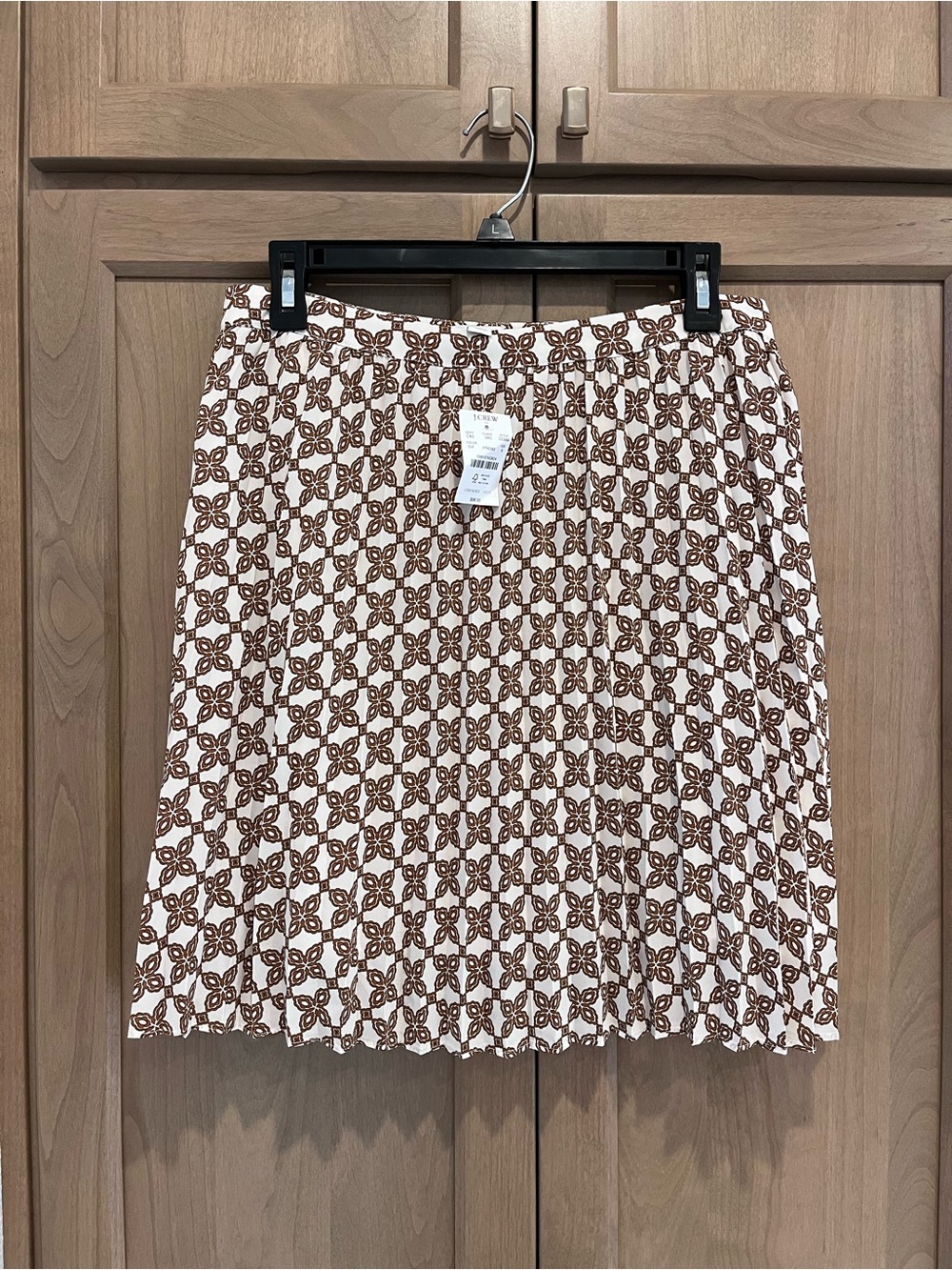 NEW J Crew Print Pleated Mini Skirt